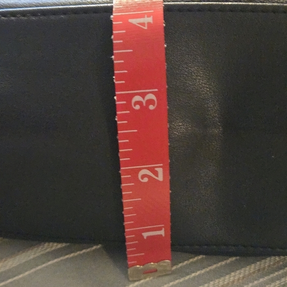 Rolfs Genuine Black Leather Handbag Vintage 90s Shoulder bag 9x12x4" - Picture 13 of 13